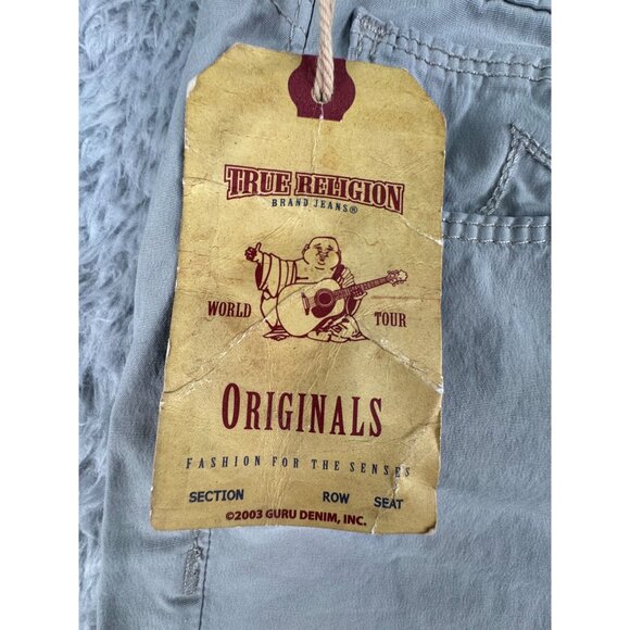 True Religion Womens 29 Brianna Pants Rare Vtg 2003 NWT Gray 90s Y2K Made-USA - Picture 9 of 16